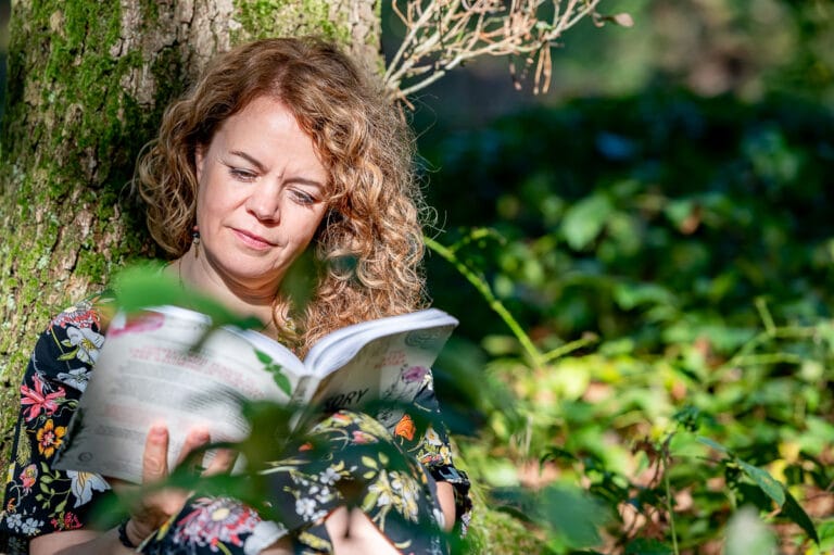Lezen tijdens een Personal Branding Fotoshoot